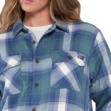 SALTY CREW CHORE SHACKET SHIRT ATLANTIC GREEN
