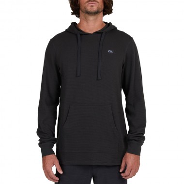 SALTY CREW DAYBREAK 2 HOODED THERMAL TOP FADED BLACK