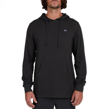SALTY CREW DAYBREAK 2 HOODED THERMAL TOP FADED BLACK