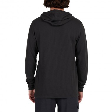 SALTY CREW DAYBREAK 2 HOODED THERMAL TOP FADED BLACK