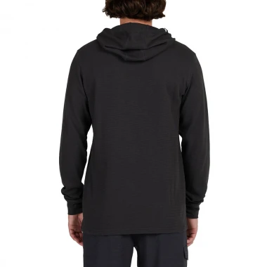 SALTY CREW DAYBREAK 2 HOODED THERMAL TOP FADED BLACK