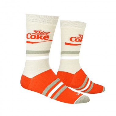 COOL SOCKS X COCA COLA DIET COKE SILVER CREW SOCKS