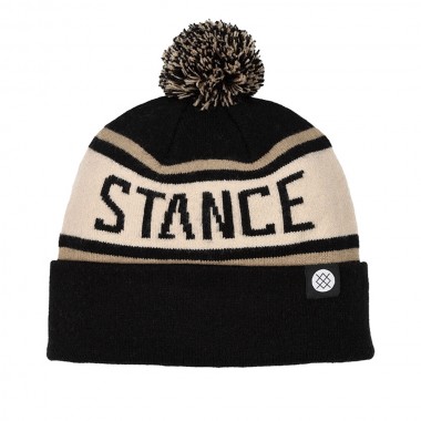STANCE OG POM BEANIE BLACK/WHITE