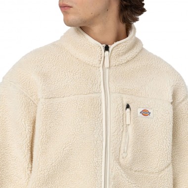 DICKIES MOUNT HOPE ZIP FLEECE WHITECAP GRAY