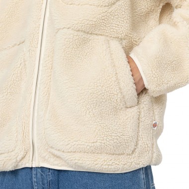 DICKIES MOUNT HOPE ZIP FLEECE WHITECAP GRAY