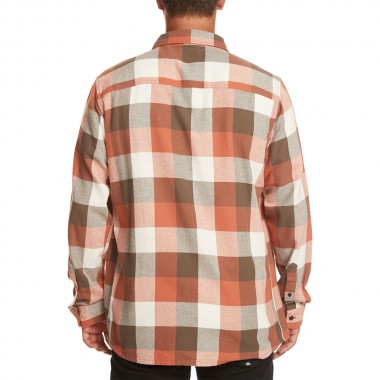 QUIKSILVER MOTHERFLY LS SHIRT MAJOR BROWN BANCHOR