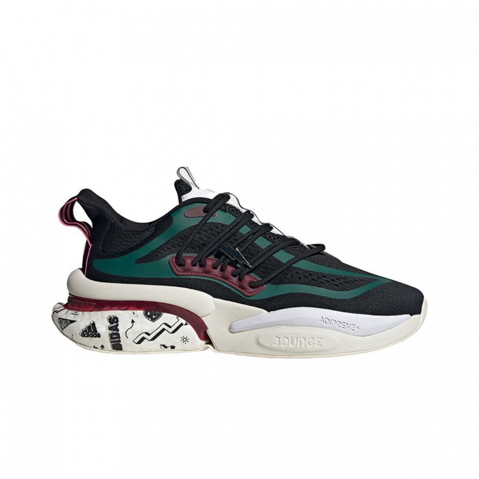 ADIDAS ALPHABOOST V1 SHOES CORE BLACK/CGREEN/SHADOW RED