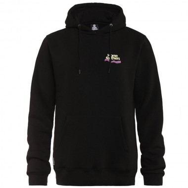 HORSEFEATHERS UTA HOODIE W BLACK