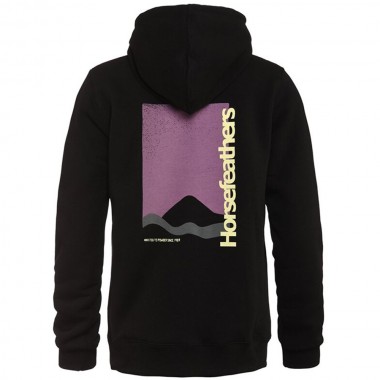 HORSEFEATHERS UTA HOODIE W BLACK