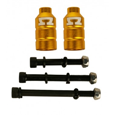 AO SCOOTERS Double Peg Kit incl. 3 bolts - Gold