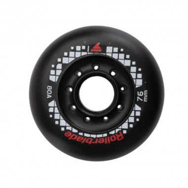 ROLLERBLADE Apex 76χιλ./80Α Ροδάκια - Μαύρο