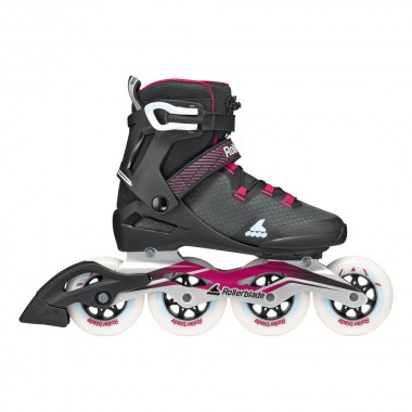 ROLLERBLADE Macroblade 90 W Inline Skates - Black/Burgundy/Light Blue