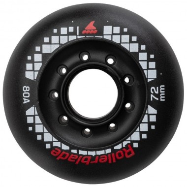 ROLLERBLADE Apex 72χιλ./80Α Ροδάκια - Μαύρο
