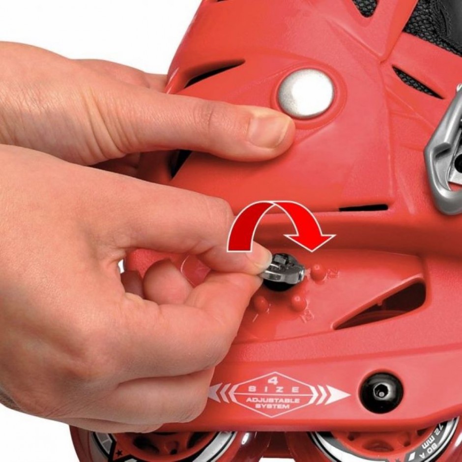 ROCES Orlando III Adjustable Kids Inline Skates -  White/Pink