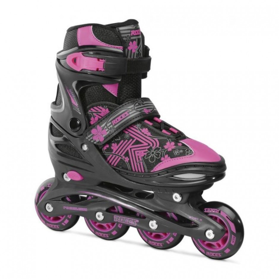 ROCES Jokey 3.0 Girl Adjustable Inline Skate - Black/Pink