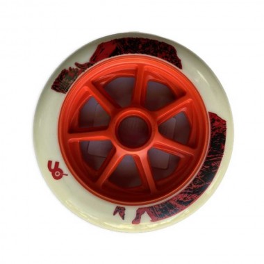 POWERSLIDE 125mm/86Α Τ-Rex Wheel - White
