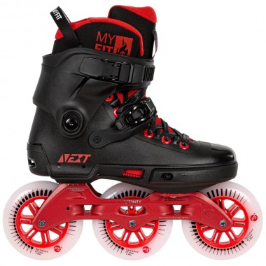 POWERSLIDE Next Black Red 110 Urban Inline Skates - Black/Red