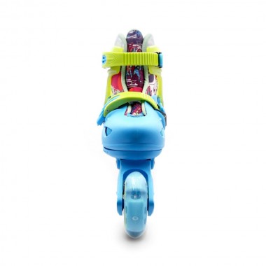 PLY Flash boy Adjustable Inline Skates - Sky Blue/Lime