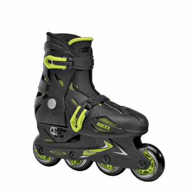 ROCES Orlando III Αυξομειούμενα Inline Πατίνια - Μαύρο/Lime