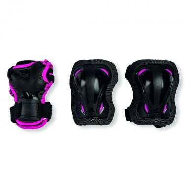ROLLERBLADE Girls' Skate Gear Junior 3pcs - Black/Pink