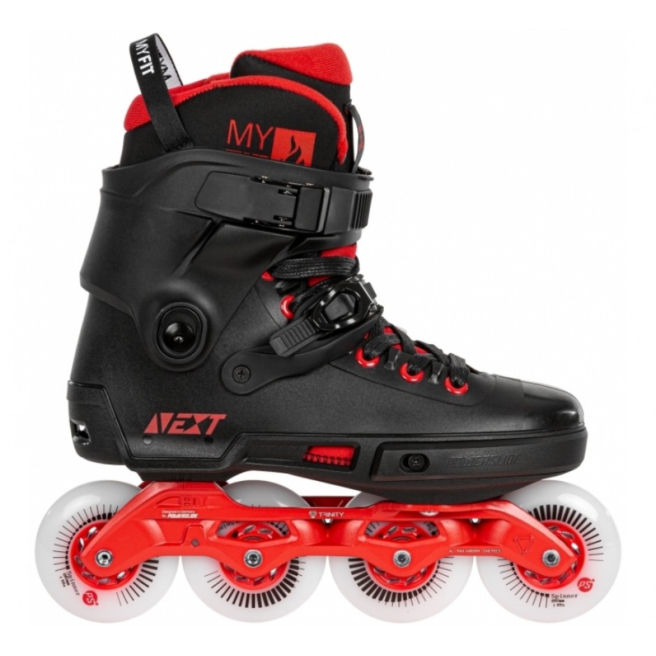 POWERSLIDE Next Black Red 80 Inline Urban Skates - Black/Red