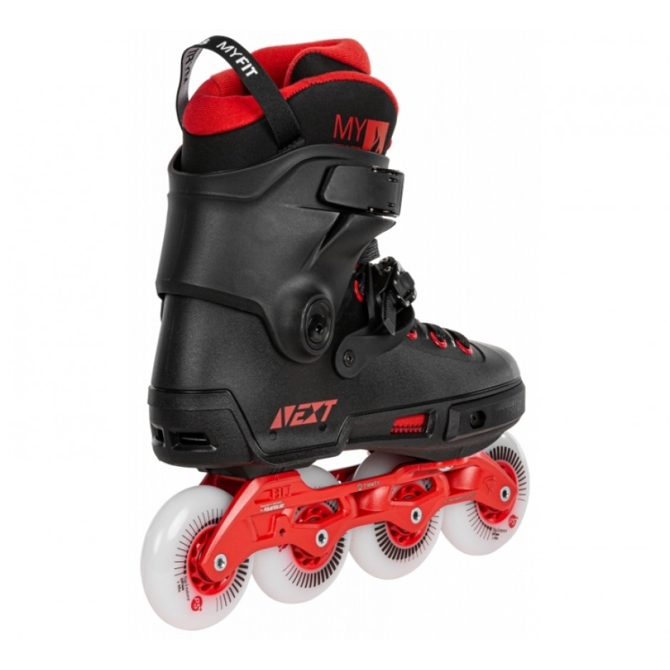 POWERSLIDE Next Black Red 80 Inline Urban Skates - Black/Red