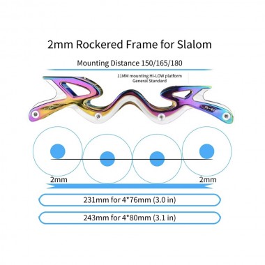 MICRO FRAME MELT ROCKER  243MM - 4x80MM