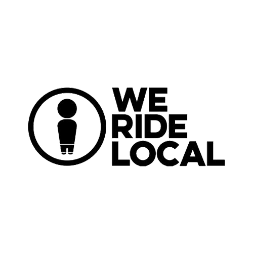 WE RIDE LOCAL LOGOTYPE TEE WHITE